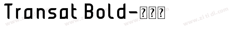 Transat Bold字体转换